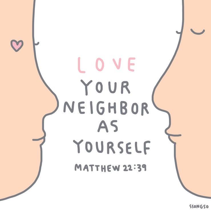 [공유] [말씀레터링]성경일러스트/굿뉴스드로잉/마22:39 관련 이미지 1