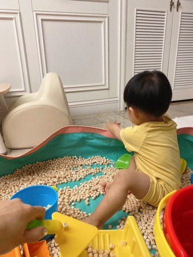 오원장의 육아일기: 집콕템 편백나무 큐브칩 편백칩 놀이 관련 이미지 11