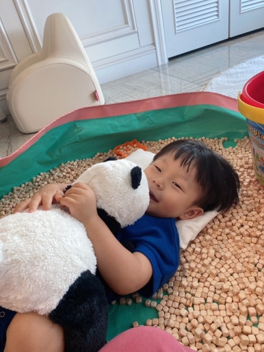 오원장의 육아일기: 집콕템 편백나무 큐브칩 편백칩 놀이 관련 이미지 35