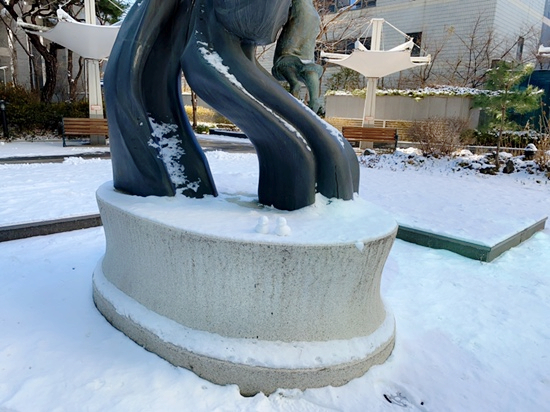 겸둥이 준수의 첫 눈놀이☃️❄️☃️🐥 관련 이미지 12