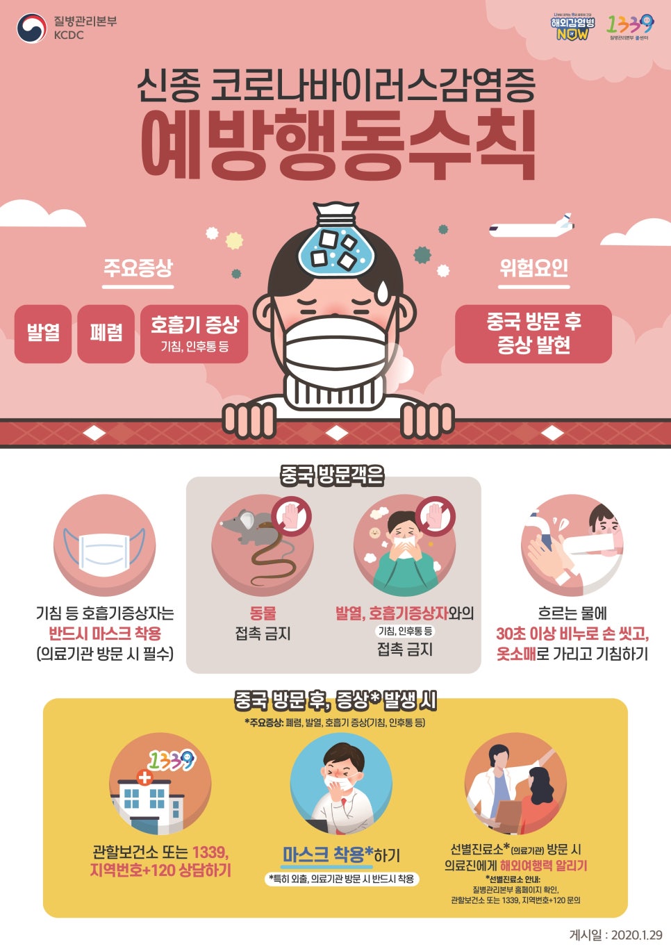 코로나 바이러스 예방 수칙! 관련 이미지 1