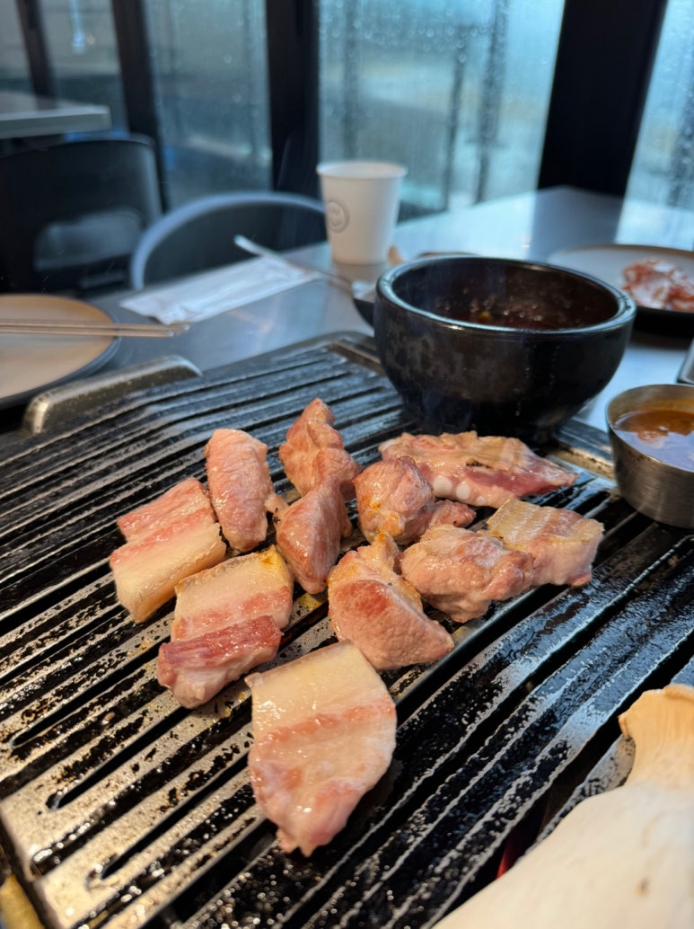 [제주공항 근처 맛집] 고기장 - 숙성 제주흑돼지 인생맛집. 제주도 흑돼지 오션뷰 맛집. 재방문의사 가득함. 관련 이미지 19