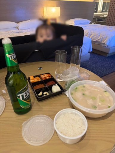 파크하얏트 부산 - 디럭스 패밀리 트윈. 추석연휴 아이랑 차타고 놀러갔다온 후기. 수영장, 조식. 관련 이미지 35