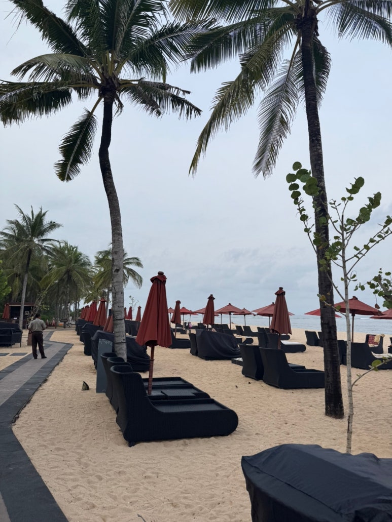 세인트레지스 발리 - 플래티넘 풀빌라 스위트 업그레이드 후기. 신혼여행 호텔 추천. 프라이빗 해변, 라군, 밤공연, 조식, 디너. 관련 이미지 51