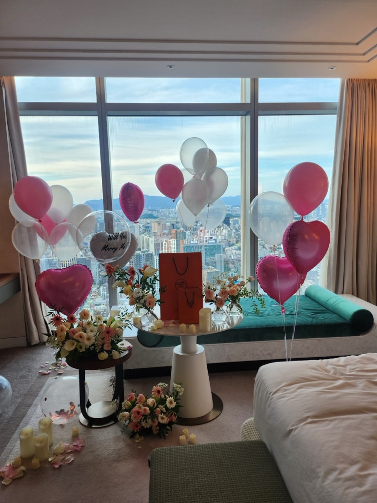 조선팰리스 그랜드 마스터스 룸 프로포즈 후기 + 격물공부와 커스터마이징 추천! (Feat. 클럽조선 플래티넘 멤버십) 관련 이미지 7