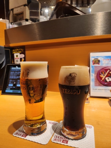 오사카 난바역 에비스 바 - 일본 생맥주를 합리적인 가격으로 다양하게 맛볼 수 있는 곳. 관련 이미지 1