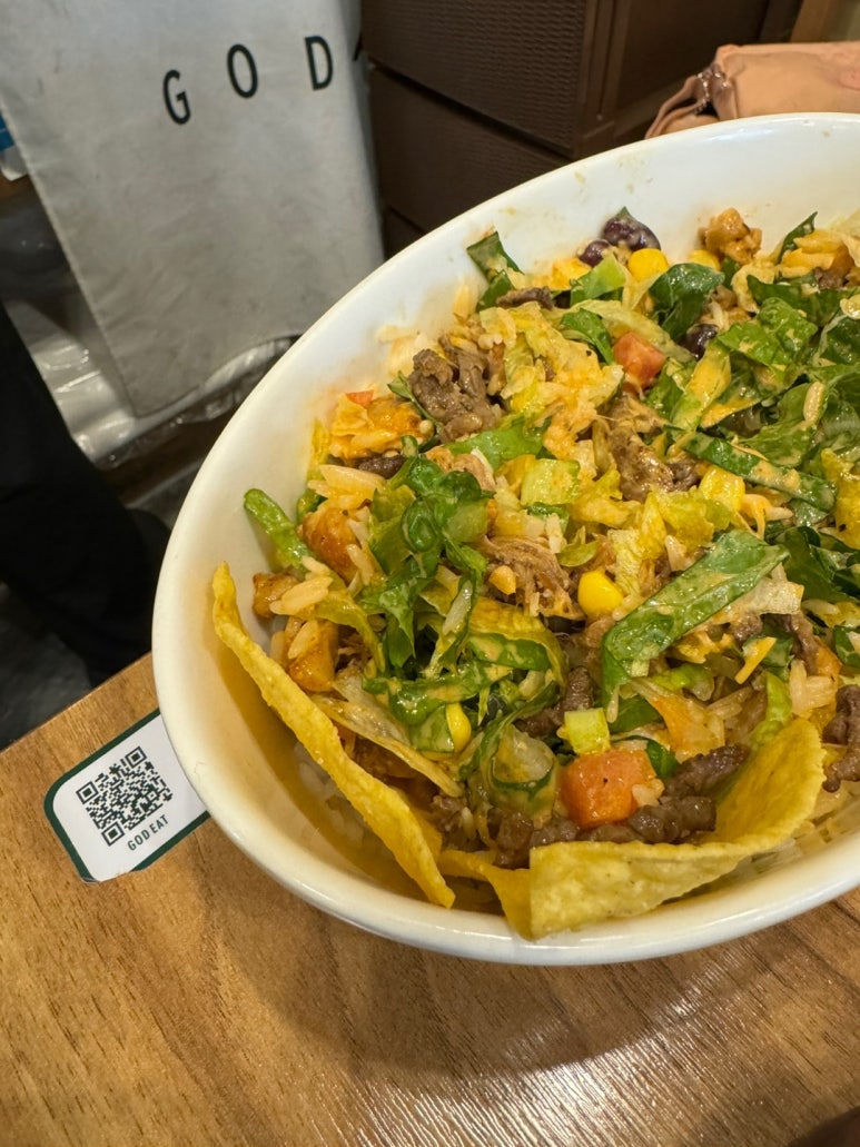 [신용산 맛집] 갓잇 용산점 - 2인 A세트 갓보울 후기. B세트 파히타와 비교! 용리단길 타코 멕시칸 음식 맛집. 관련 이미지 17