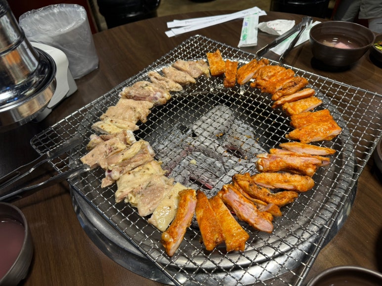 [신용산 맛집] 강촌숯불애닭갈비 - 숯불양념닭갈비, 허브닭갈비, 숯불윙 먹어보다.. 관련 이미지 10