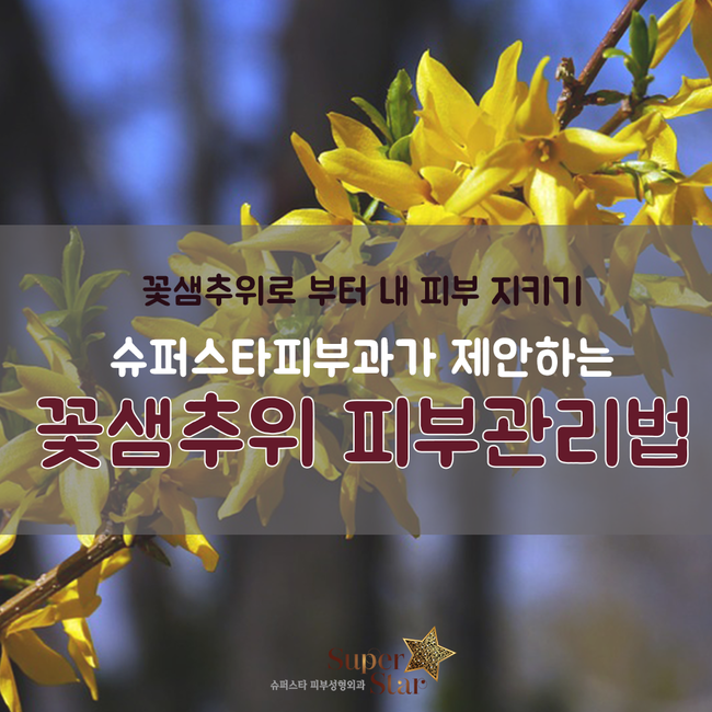 [구로피부과전문의]슈퍼스타피부과가 알려주는 피부상식!꽃샘추위에 피부관리법~ 관련 이미지 1