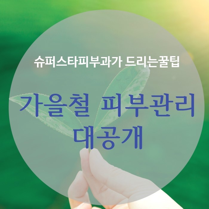 [구로피부과]슈퍼스타피부과가 드리는 꿀팁~ 가을철 피부관리 대.공.개! 관련 이미지 1