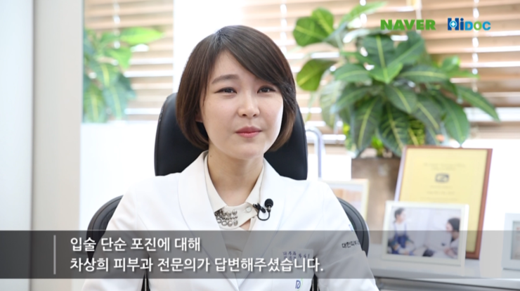 [구로피부과]구로디지털단지 슈퍼스타피부과 차상희피부과전문의~하이닥 입술포진관련 인터뷰! 관련 이미지 2