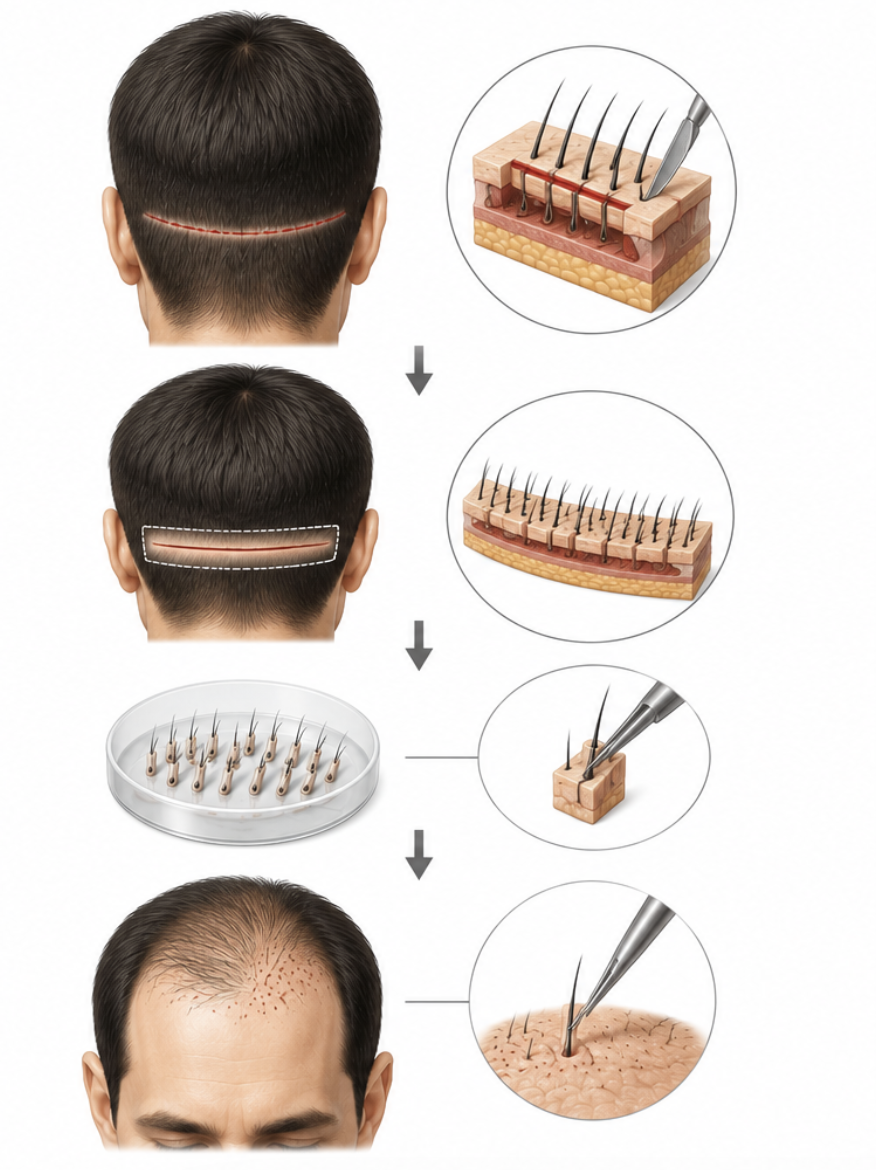 Incision vs. Non-Incision Hair Transplantation: A Complete Guide to the Differences and Selection Criteria image 5