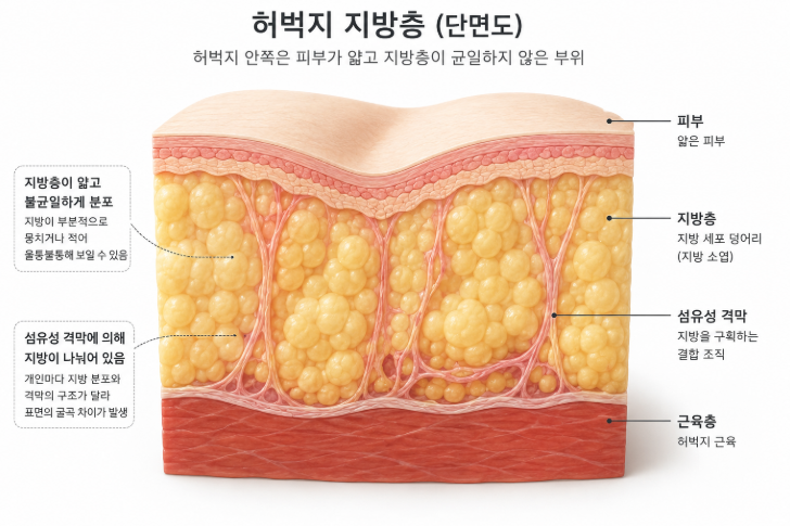 허벅지안쪽지방흡입 후 라인 울퉁불퉁, 바본, 살처짐 이유 알려드립니다 관련 이미지 3