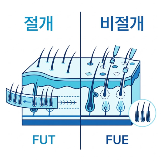 절개 비절개모발이식, 헤어라인과 정수리도 선택이 다를까요? 관련 이미지 3