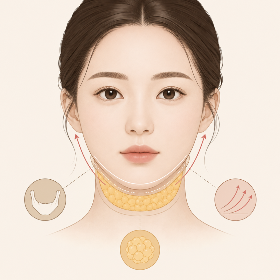 이중턱지방흡입후기, 수술 후 턱선은 언제부터 보일까요? 관련 이미지 6