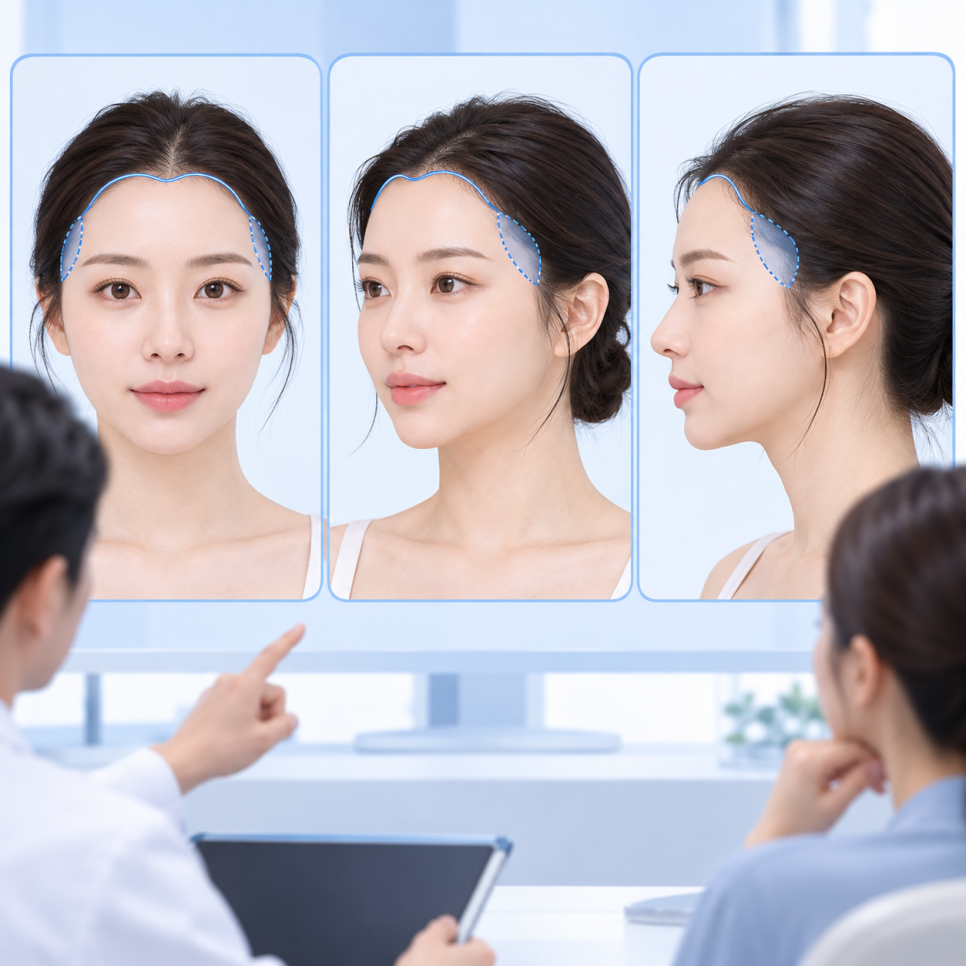 헤어라인교정, 정면과 측면을 함께 보는 디자인 포인트 관련 이미지 9