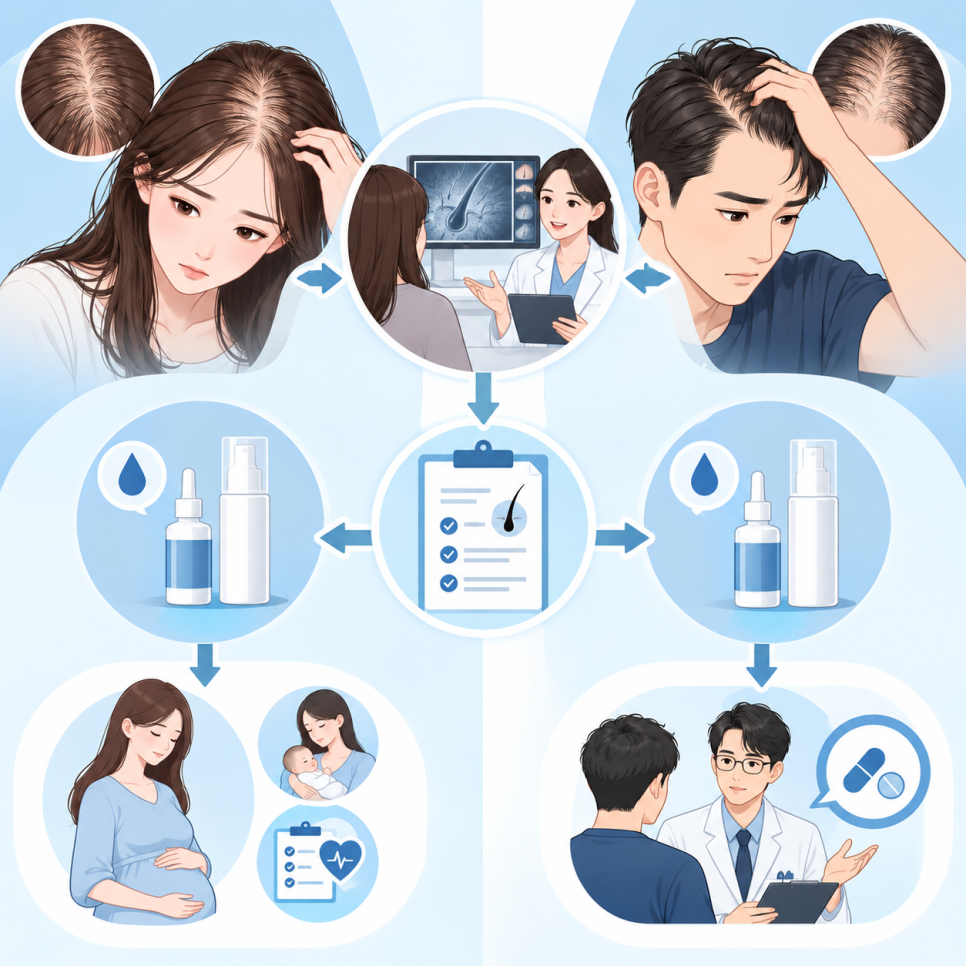 여성탈모&middot;남성탈모, 원인부터 치료 방법까지 어떻게 다를까? 관련 이미지 3
