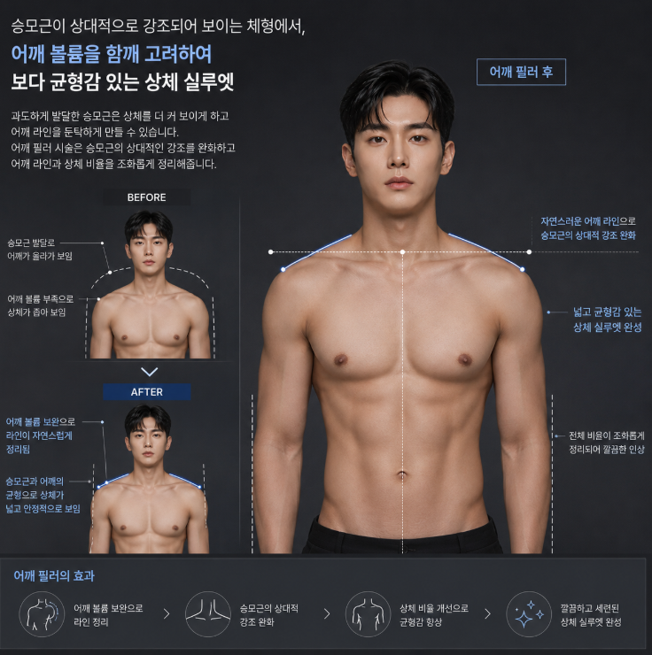 Men’s Shoulder Filler: Explaining Trapezius and Shoulder Line Changes and How Long They Last image 5