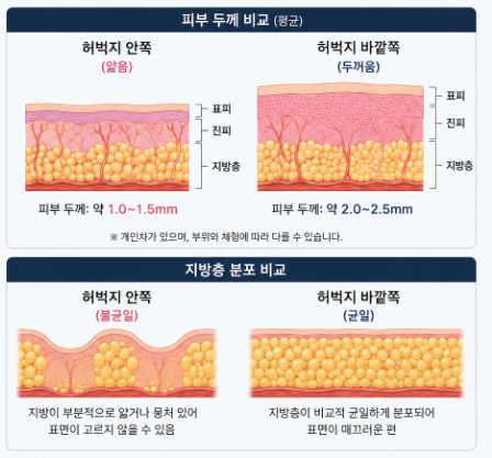 허벅지안쪽지방흡입 후 라인 울퉁불퉁, 바본, 살처짐 이유 알려드립니다 관련 이미지 9