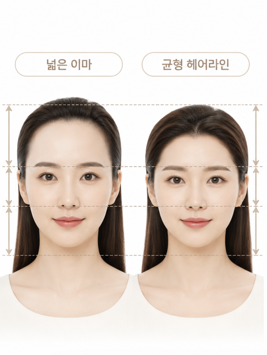 서울앞머리모발이식, 얼굴이 작아 보이는 헤어라인의 비밀 관련 이미지 3