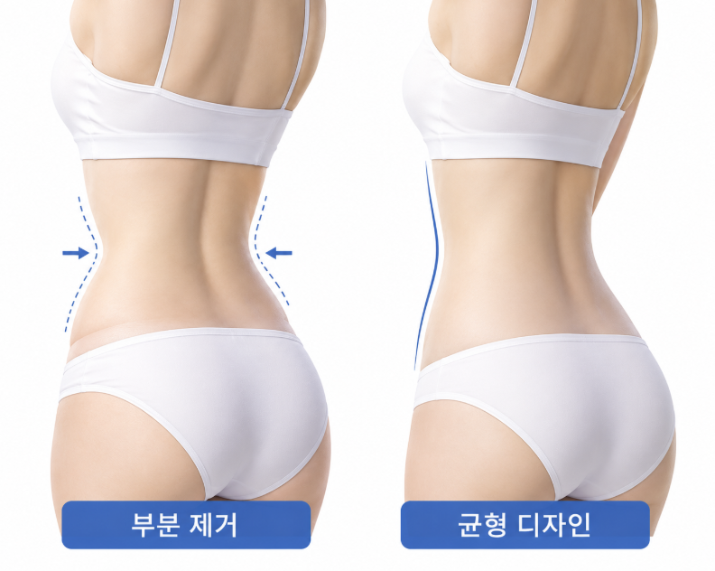 러브핸들지방흡입, 옆구리만 빼면 안 되는 이유 관련 이미지 5