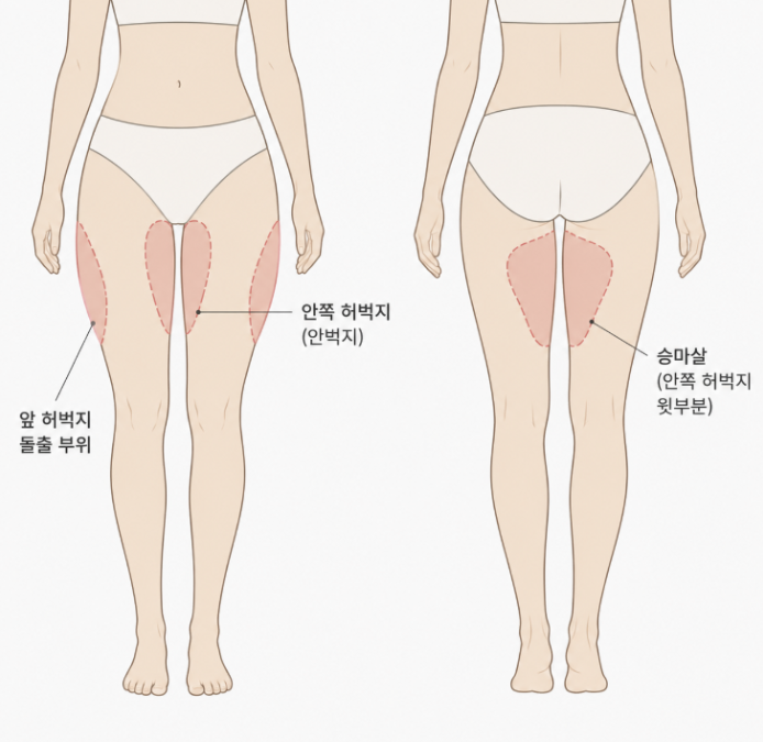 허벅지안쪽지방흡입, 안쪽 살이 유독 빠지지 않는 이유 관련 이미지 2