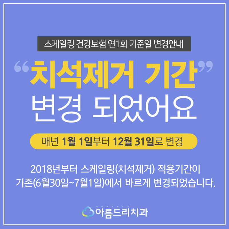 스켈링비용 스케일링 의료보험 주기 확변함 관련 이미지 2