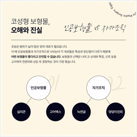 여자와 남자의 코성형 수술 차이점과 비용, 보형물 선택 가이드 관련 이미지 6