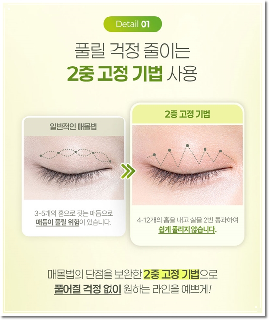 쌍커플스타일, 아웃라인과 세미아웃라인에 대해서 관련 이미지 10