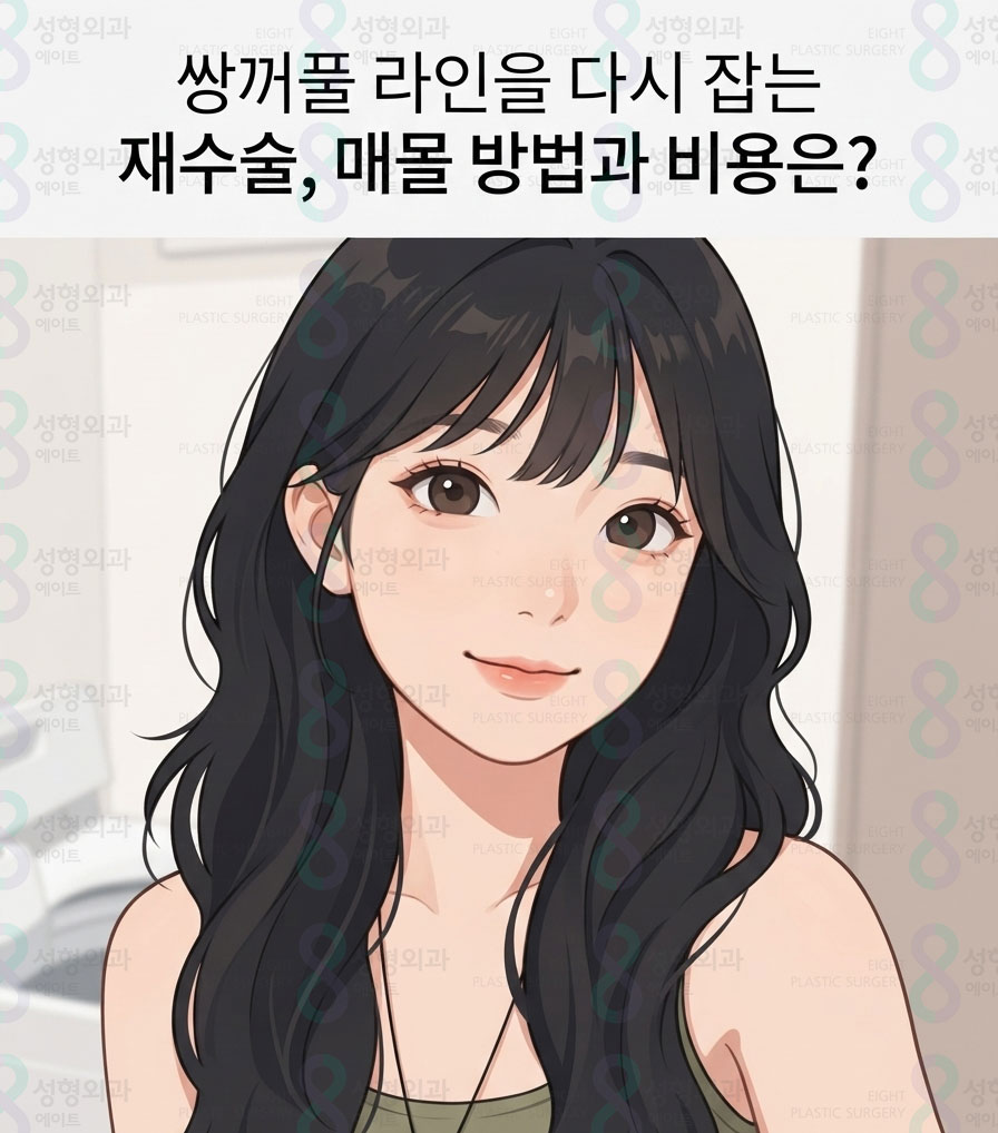 쌍꺼풀 라인을 다시 잡는 재수술, 매몰 방법과 비용은? 관련 이미지 1