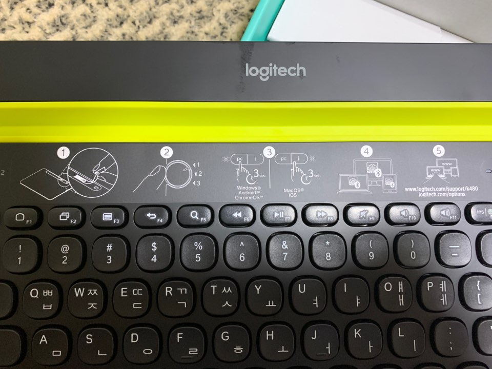 블루투스 키보드 로지텍 k480 멀티페어링 사용후기! 관련 이미지 8