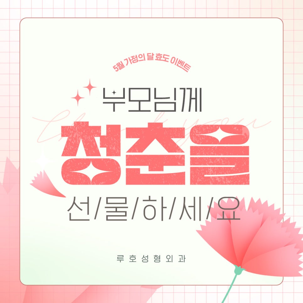🌺루호성형외과 5월 가정의 달 효도 이벤트💐 관련 이미지 1