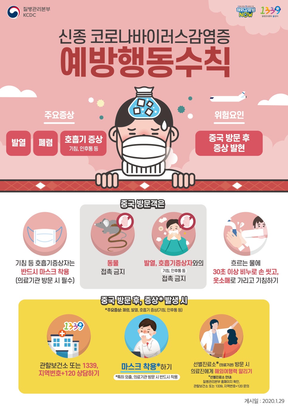 신종 코로나 바이러스 감염증 예방 행동수칙 ※필수※ 관련 이미지 1