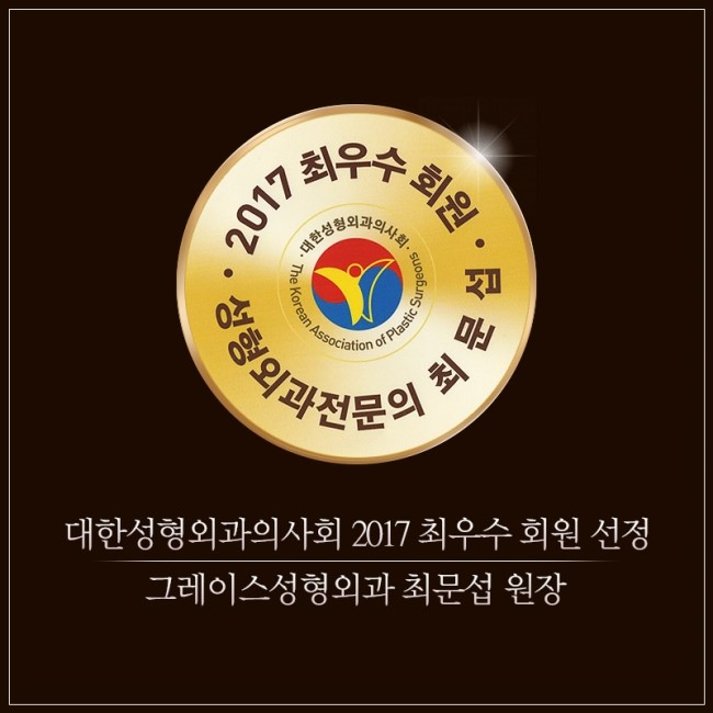 대한성형외과의사회 2017 최우수회원 선정 그레이스성형외과 최문섭원장 관련 이미지 1
