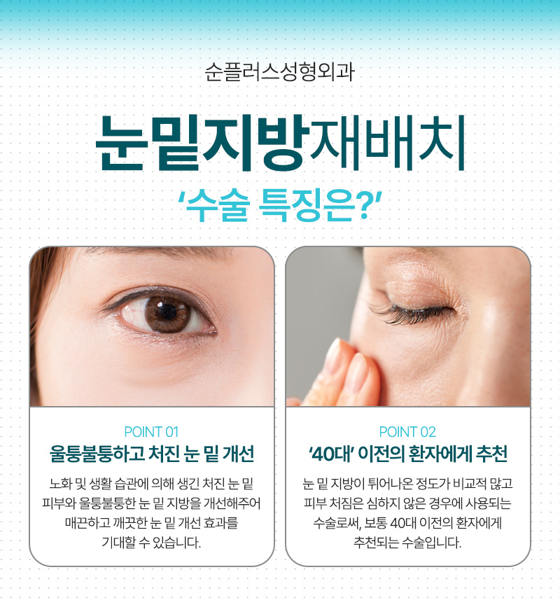 눈밑지방재배치 재수술 예방 위해 격막강화, 이중고정으로 관련 이미지 3