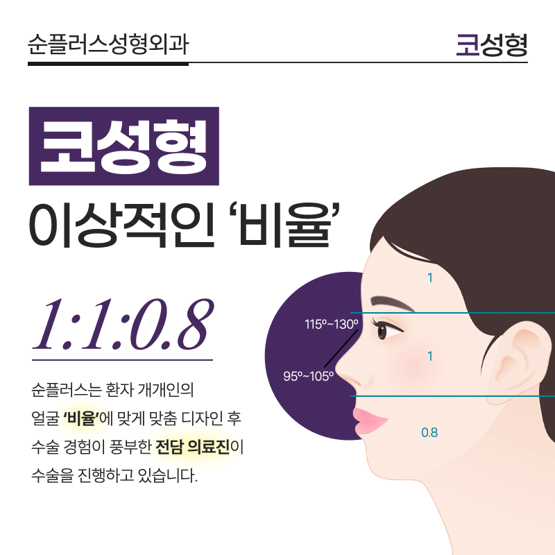 짧은코 낮은코도 비율에 맞춰 입체감있는 코수술 관련 이미지 3