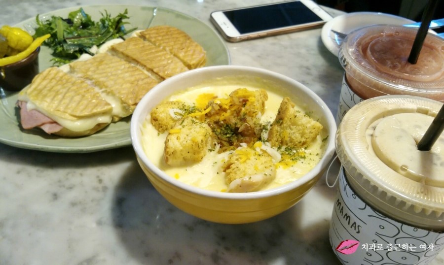 카페마마스 삼성역 코엑스점, 더블햄치즈파니니+감자스프 최고 &hearts; 관련 이미지 3