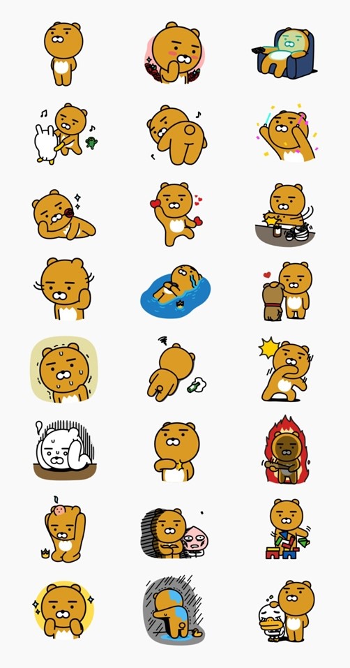 카카오프렌즈 새친구 라이언 이모티콘 받는 방법 관련 이미지 11