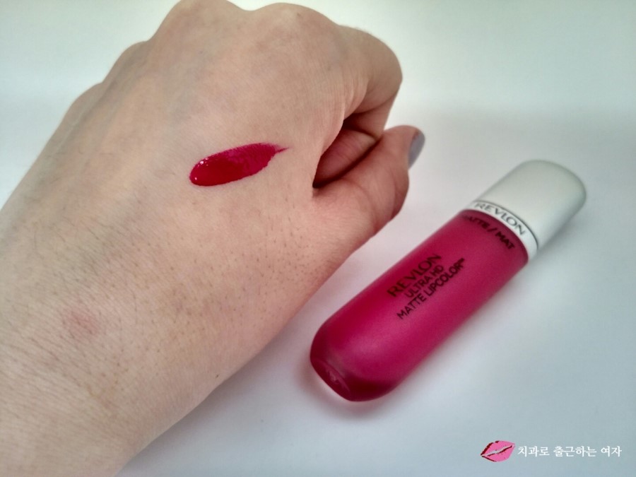 선명한 컬러 넘 예쁜, 레브론 울트라 HD 매트 립컬러 (605 Obsession) 관련 이미지 8