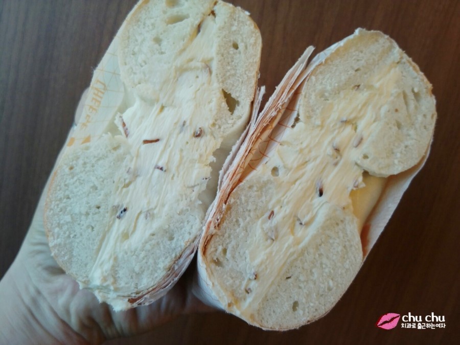 모노치즈 크림치즈홀 베이글, 허니월넛 맛, 꿀맛 &hearts; 관련 이미지 8