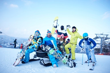 Enjoying Skiing image 2