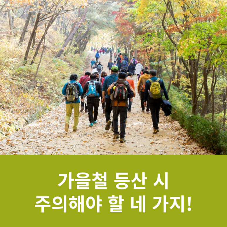가을철 등산 시 주의해야 할 네 가지! 관련 이미지 5