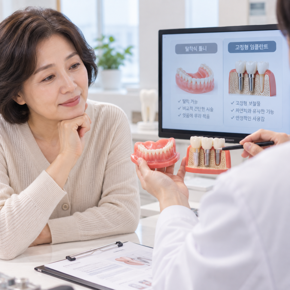 전체 임플란트 치료 중 식사, 임시치아로 첫날부터 씹고 저작력 90%까지 돌아오는 과정 관련 이미지 6