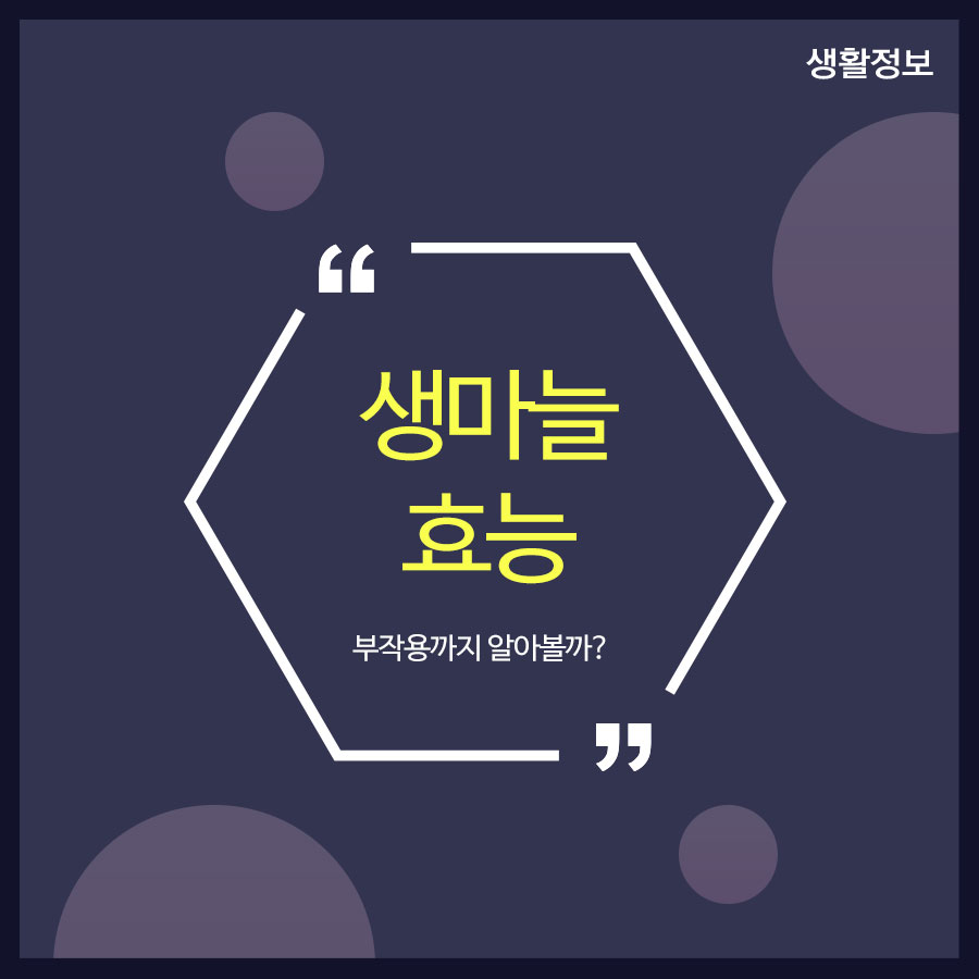 생마늘효능 부작용까지 알아볼까? 관련 이미지 1