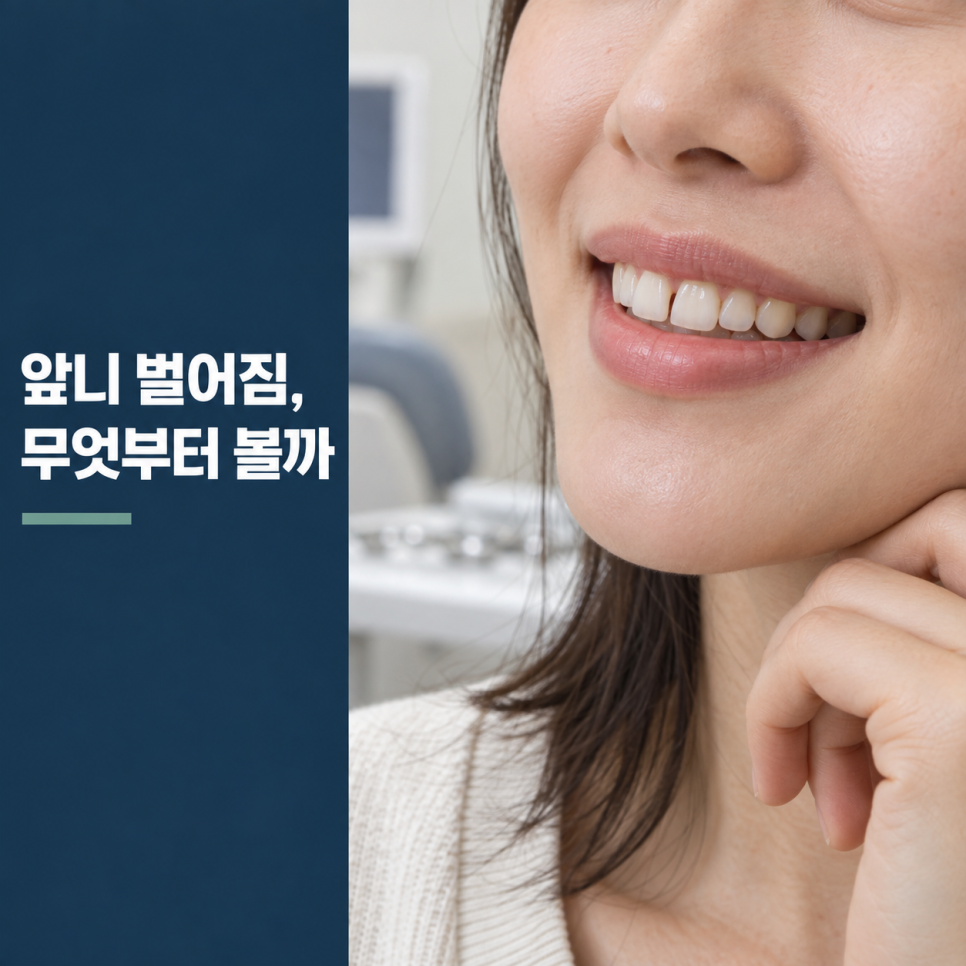 신사역 라미네이트, 앞니 벌어짐은 교정과 어떤 기준이 다를까요? 관련 이미지 1