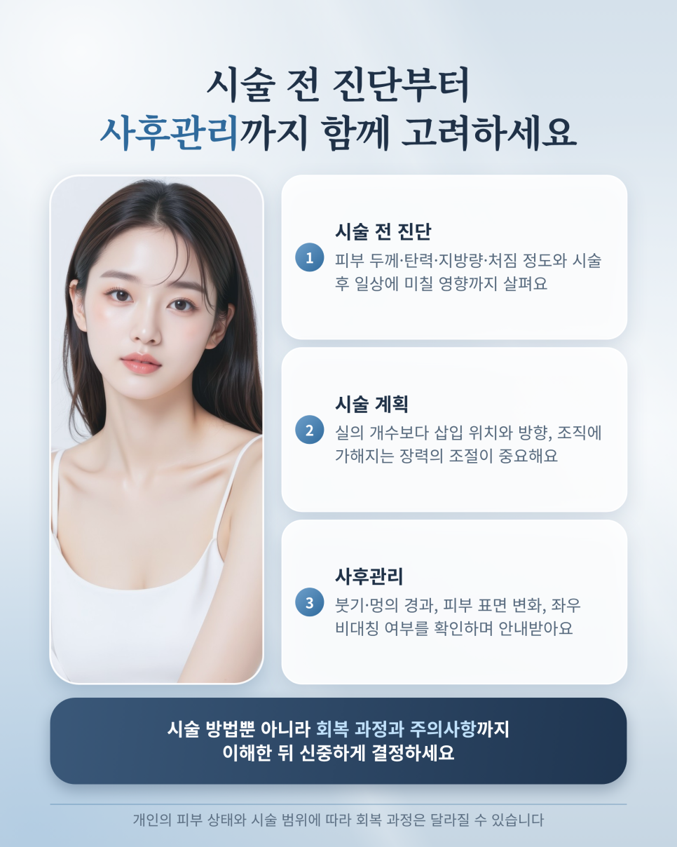 실리프팅 후 관리, 주의사항 성형외과 내원해야 하는 증상은? 관련 이미지 7
