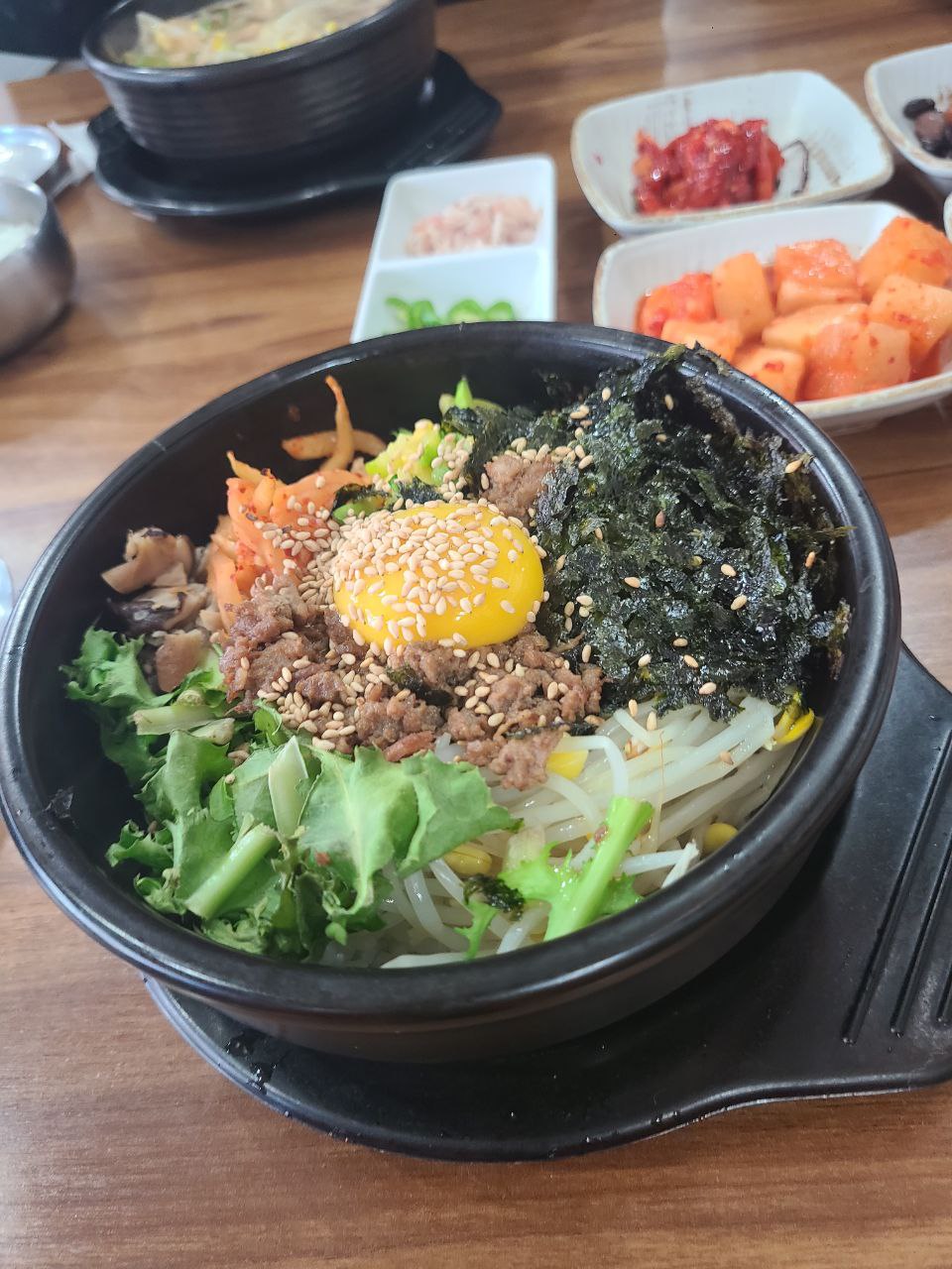 Wansangol Myeonga, Apgujeong Branch: Stone Pot Bibimbap and Bean Sprout Soup with Rice image 3