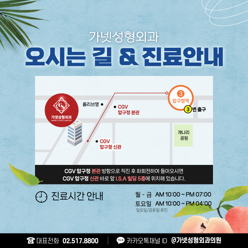 Apgujeong Plastic Surgery 【Garnet Plastic Surgery ─ Summer JUNE Bee Event💙】 image 5