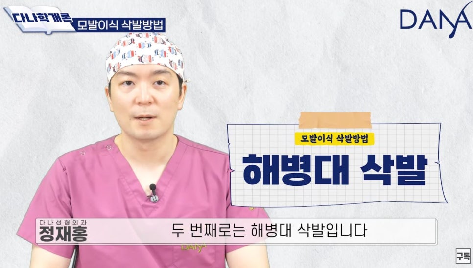 모발이식 수술 시 삭발 종류 관련 이미지 2
