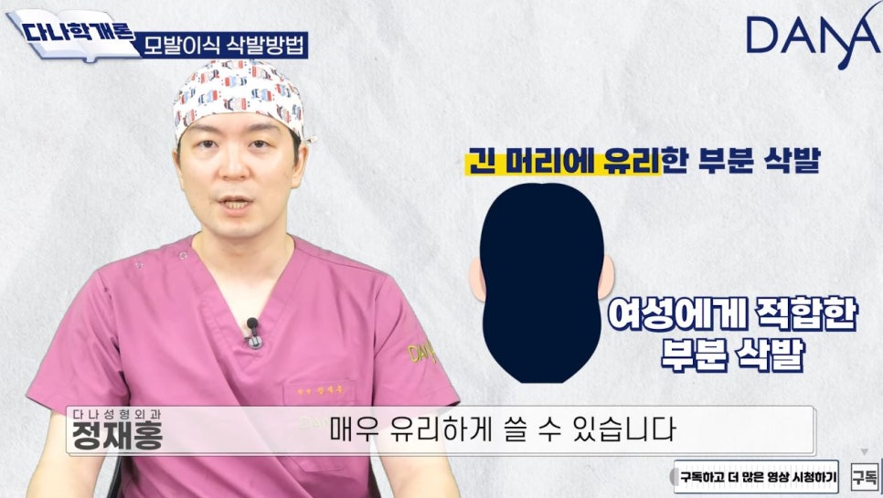모발이식 수술 시 삭발 종류 관련 이미지 5